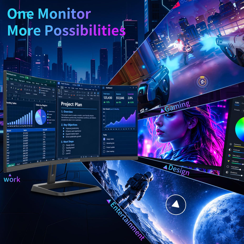 34” Curved Ultrawide Gaming Monitor 180Hz 3440×1440 M5767