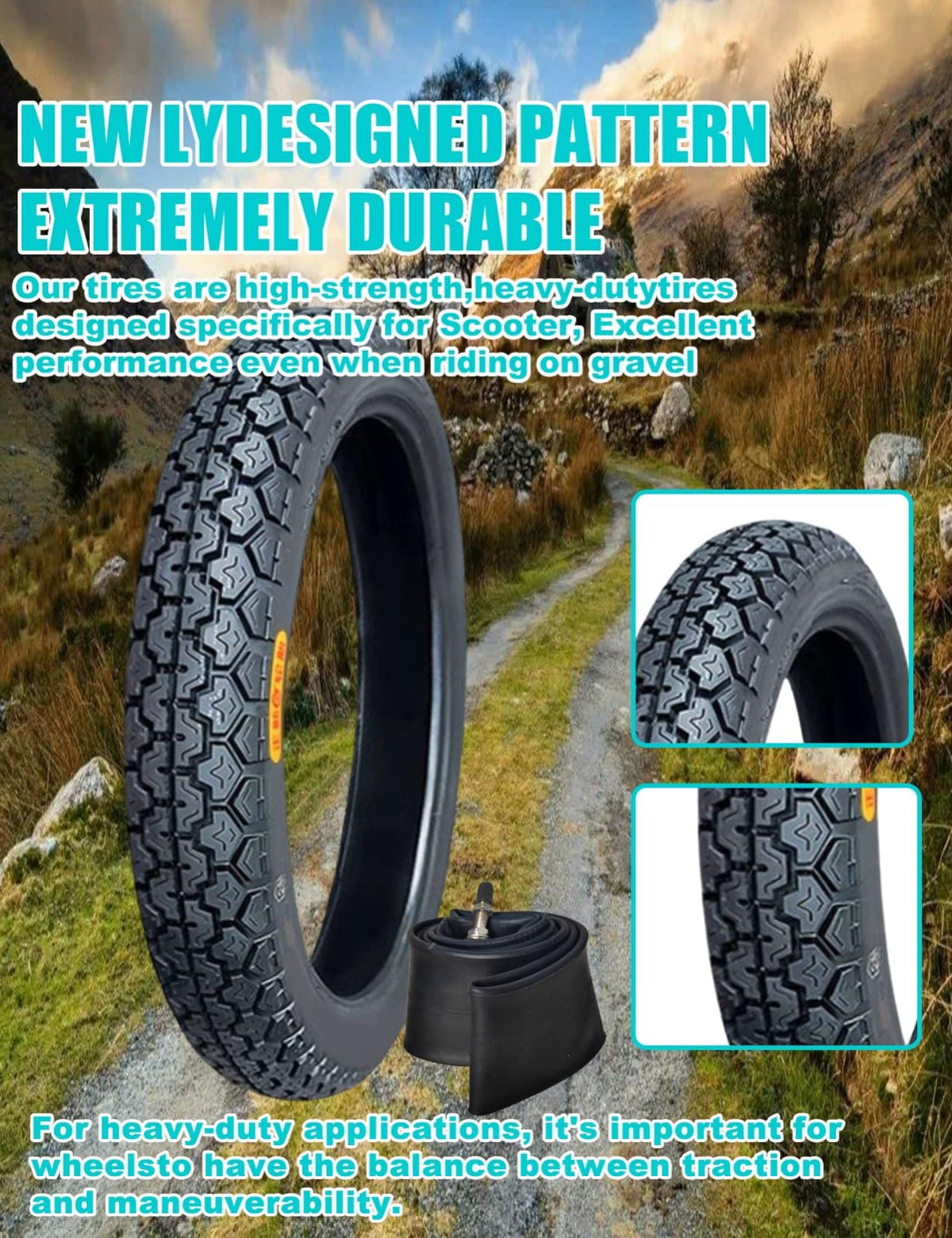 17 Dirt Bike Tire and Tube Set K20119