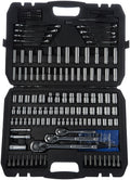 201-Piece Mechanic's Socket Tool Set with Case, SAE and Metric, Chrome-Vanadium Steel W44212