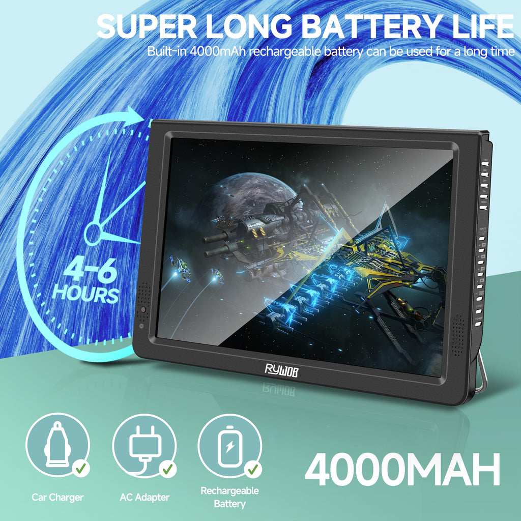Portable Battery Powered Digital TV with Stand V783