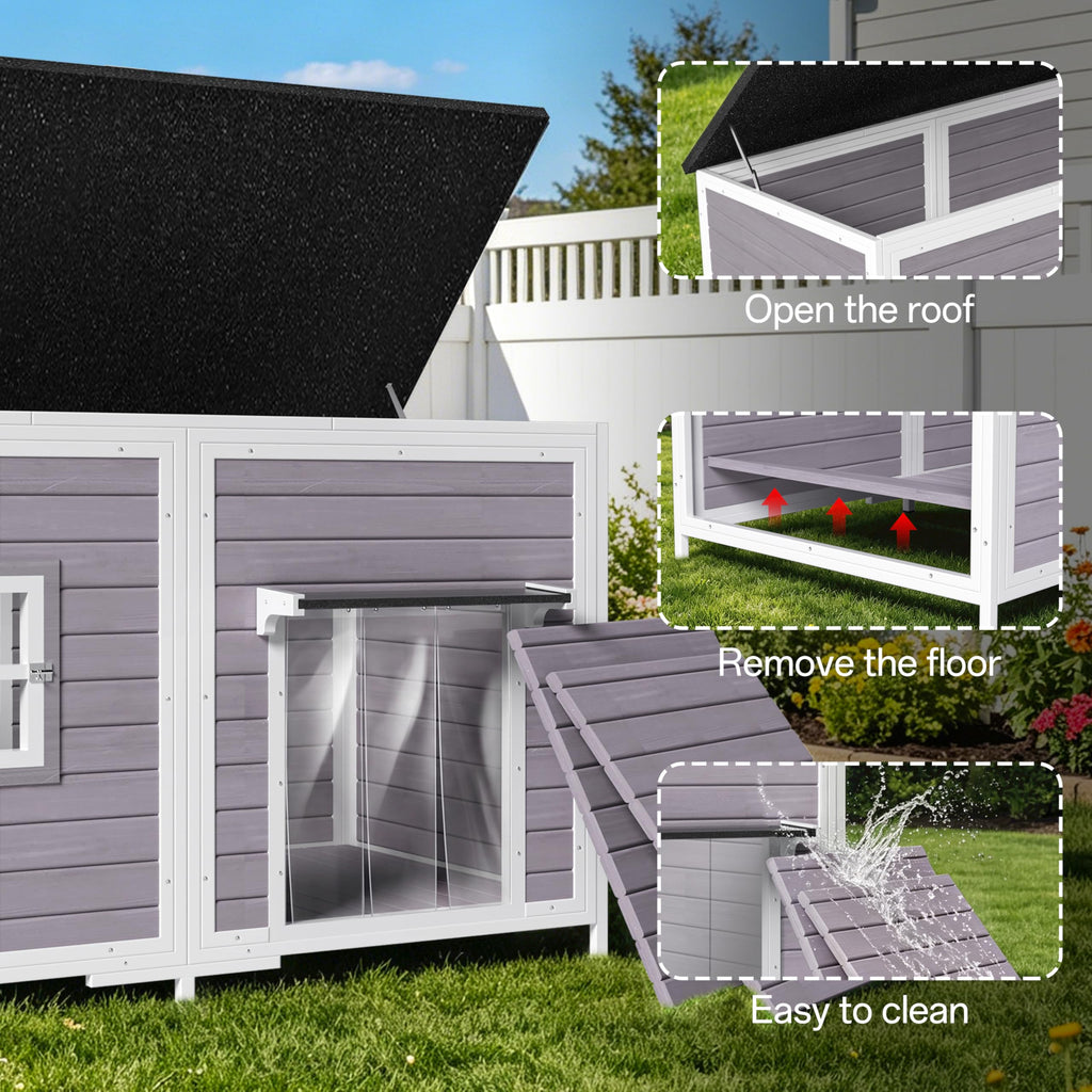 59" Insulated Extra Large Dog House Q929