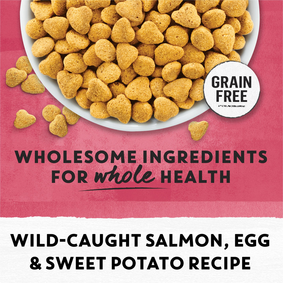 Grain Free Dry Cat Food Salmon, Egg and Sweet Potato Recipe 11 lb. Bag Y5704